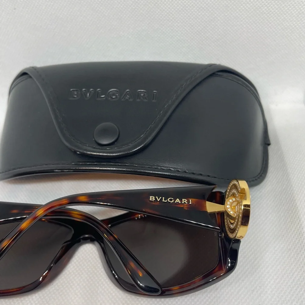Bulgarian Women’s  Swarovski Crystal Sunglasses 8097-B 851/73 Made In Italy - Picture 12 of 16
